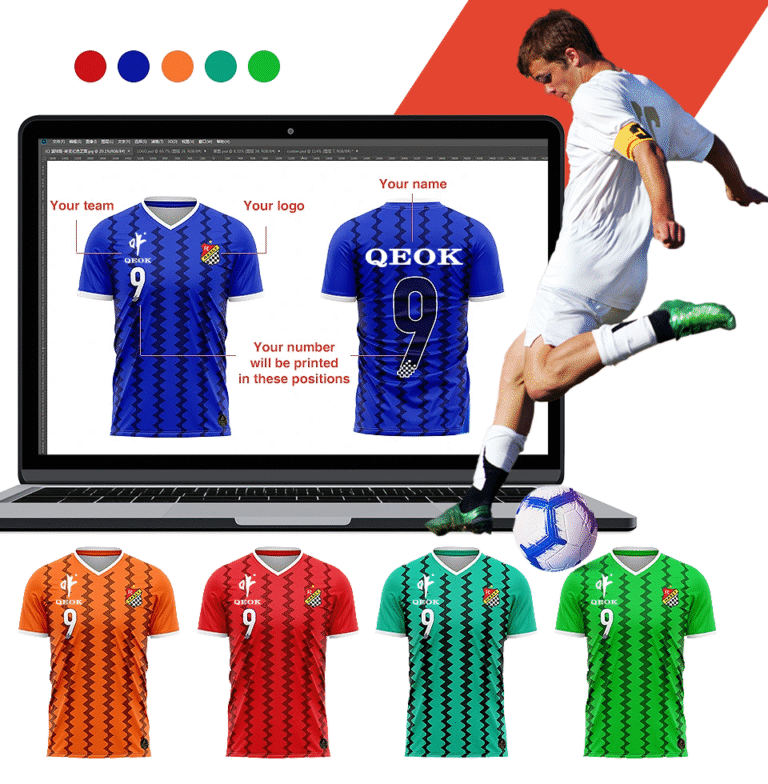 simple custom soccer jersey shows