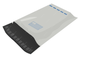 Custom poly mailers for activewear packaging with branded print