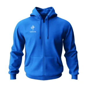 Zipper hoodie blue