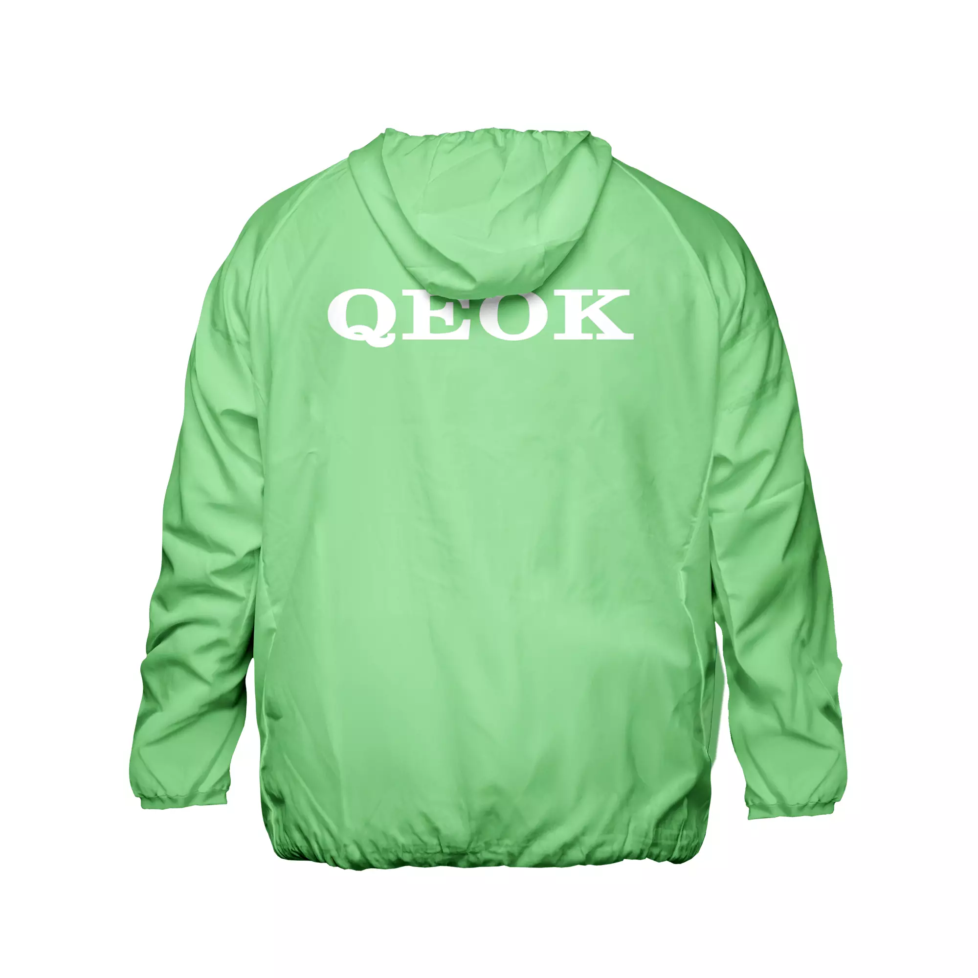 causual jacket green back view