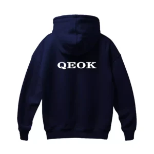 dark style blue hoodie back view