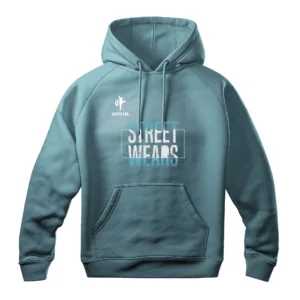 light blue hoodie